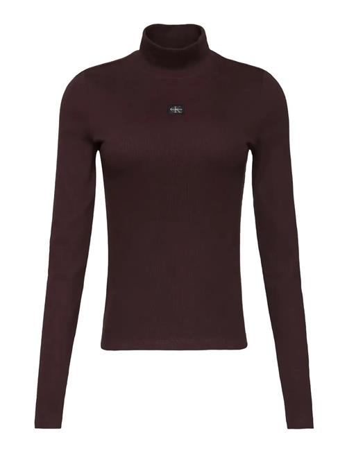 Calvin Klein Jeans | Ls Woven Label Turtleneck | XS