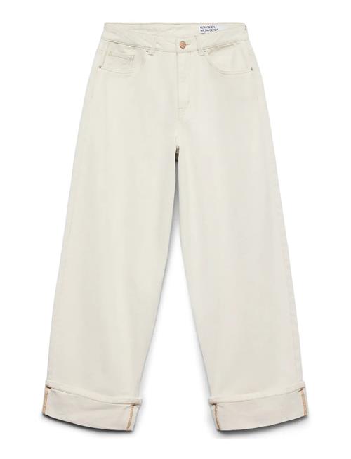 Vero Moda | Vmzelda Hr Barrel Fold Up Ecru Jeans | 26 x 30