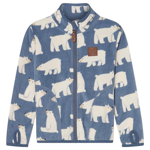 Kuling Northpole Fleece-jakke Polar Bear  86/92 cm  Blå  86/92 cm  unisex