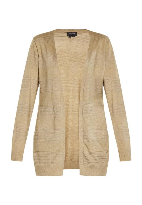 usha BLACK LABEL Cardigan  mørkebeige / sølv