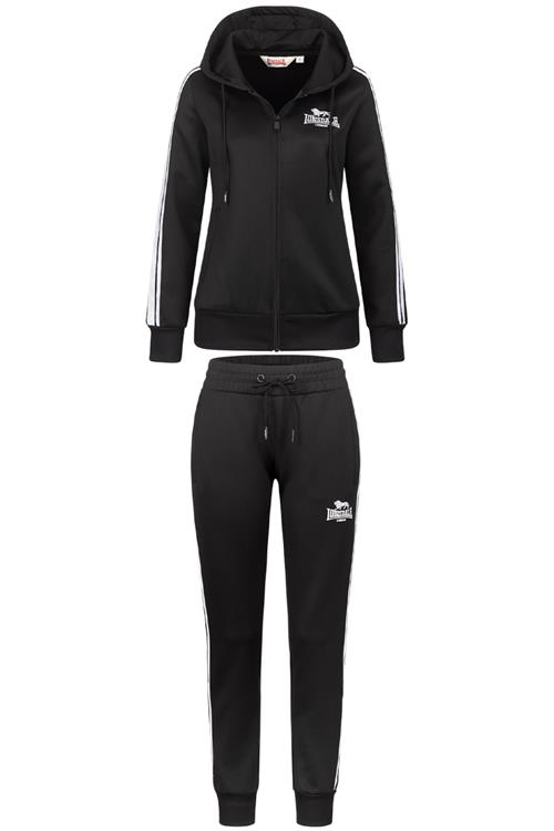 LONSDALE Joggingdragt  sort / hvid
