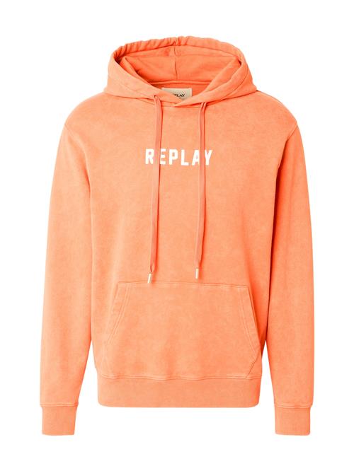 REPLAY Sweatshirt  koral / hvid