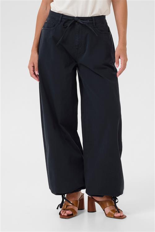 Cream Bukser 'Berta'  navy