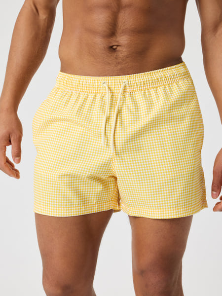 Björn Borg Borg Print Swim Shorts Gul, S