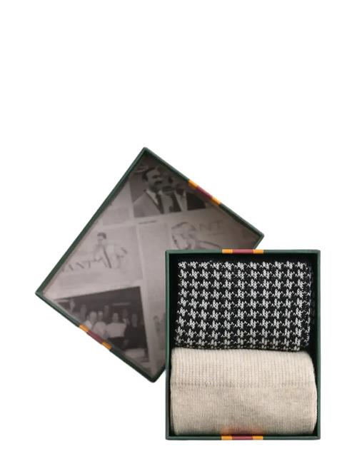 GANT | Houndstooth Pattern Socks 2-P Gb | 40-42