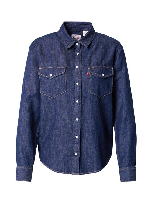 LEVI'S ® Bluse 'Iconic Western Linen+ Denim Shirt'  mørkeblå