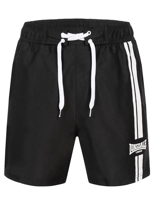 LONSDALE Badeshorts 'Knockan'  sort / hvid