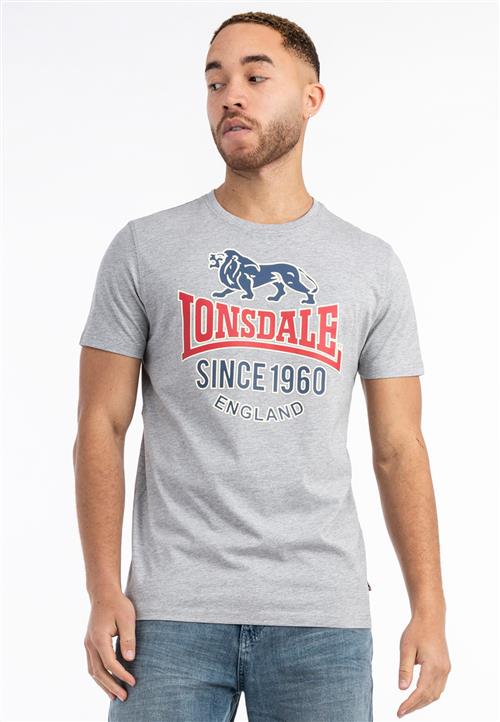 LONSDALE Bluser & t-shirts 'Gonfirth'  navy / grå-meleret / rød / grenadine