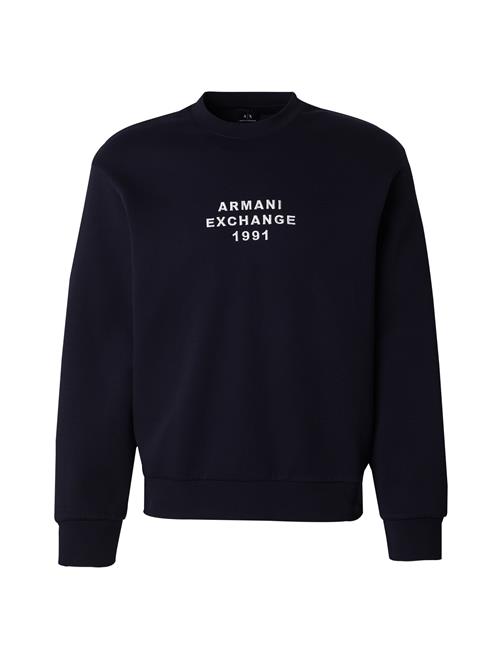ARMANI EXCHANGE Sweatshirt  navy / hvid