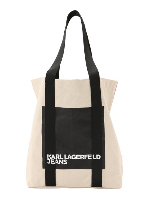 KARL LAGERFELD JEANS Shopper  beige / sort
