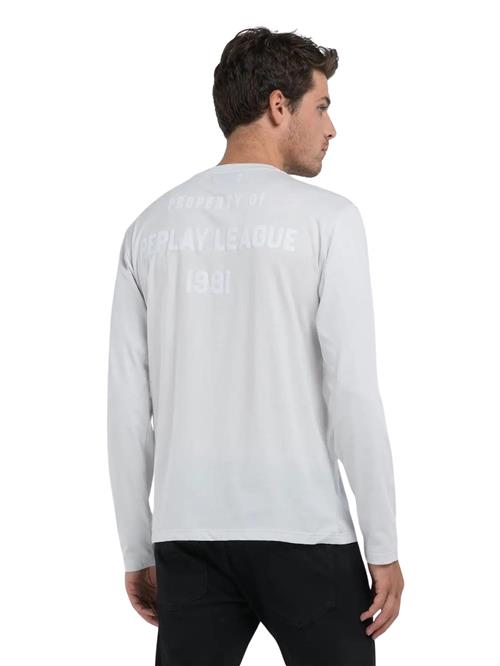 REPLAY Bluser & t-shirts  lyseblå / hvid