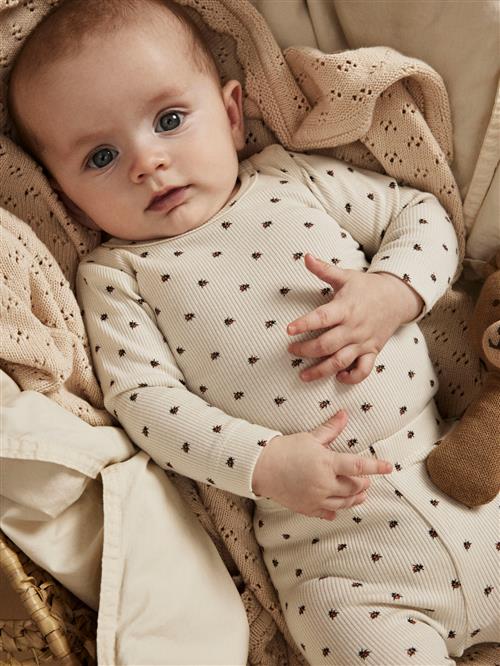 LIL ATELIER Langærmet Rib Body Lago Kim Turtledove Ladybug