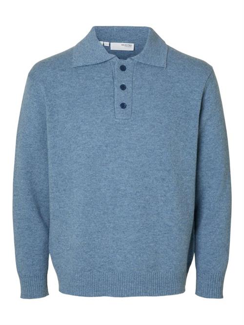 SLHREUBEN LS KNIT RELAXED POLO
