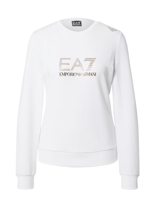 EA7 Emporio Armani Sweatshirt  guld / hvid