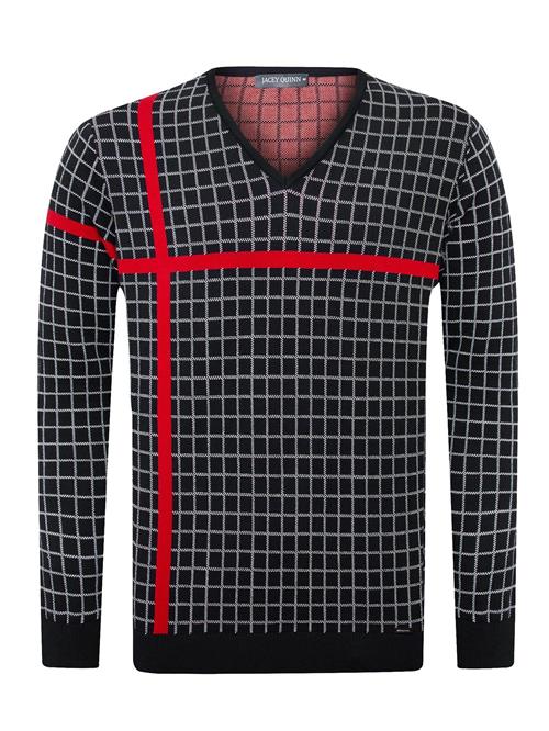 Jacey Quinn Pullover  rød / sort / hvid