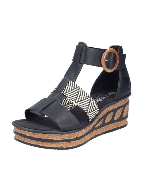 Rieker Sandaler med rem  navy / hvid