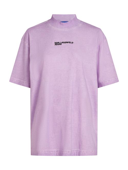 KARL LAGERFELD JEANS Oversized bluse  lilla / sort