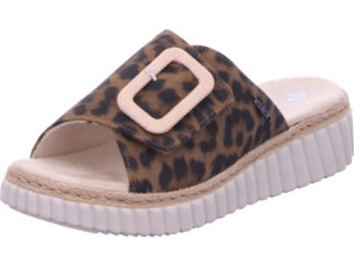 Rieker Pantoletter  brun / sort