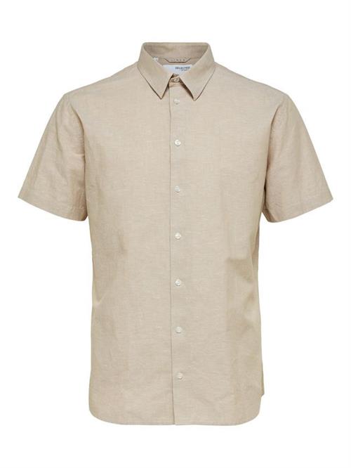 SLHREGNEW-LINEN SHIRT SS CLASS
