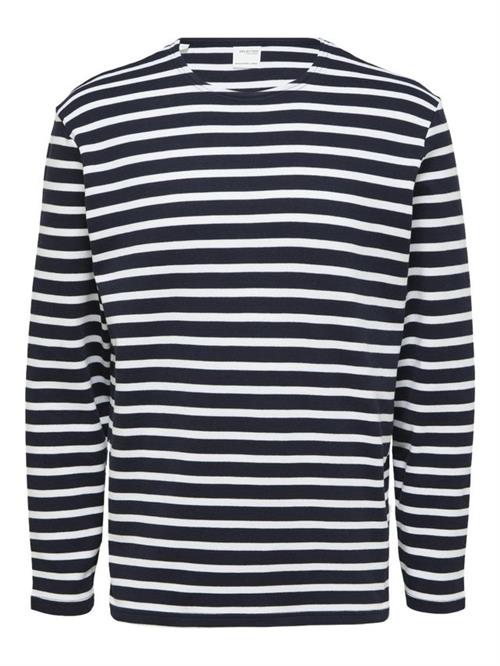 SLHBRIAC STRIPE LS O-NECK TEE NOOS