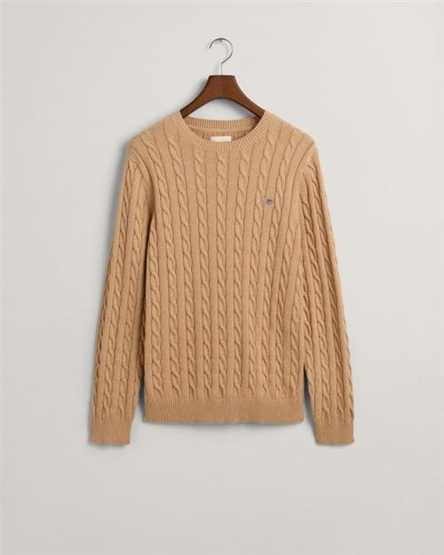 COTTON CABLE C-NECK