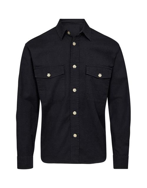 Linen overshirt modern fit