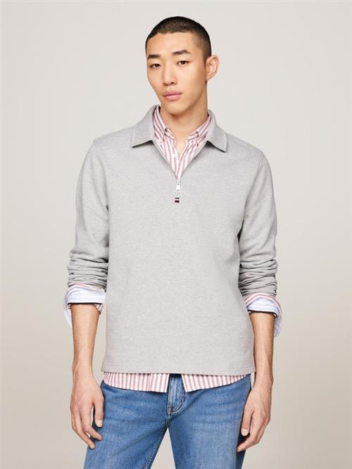 TERRY HTR HALF ZIP SWEATSHIRT