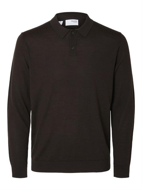 SLHTRAY LS KNIT MERINO POLO NOOS