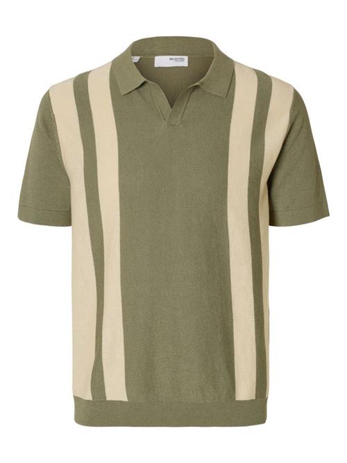 SLHMATTIS SS LINEN BLEND OPEN POLO