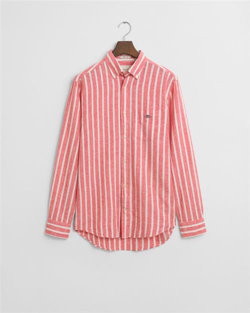 REG COTTON/LINEN STRIPED SHIRT
