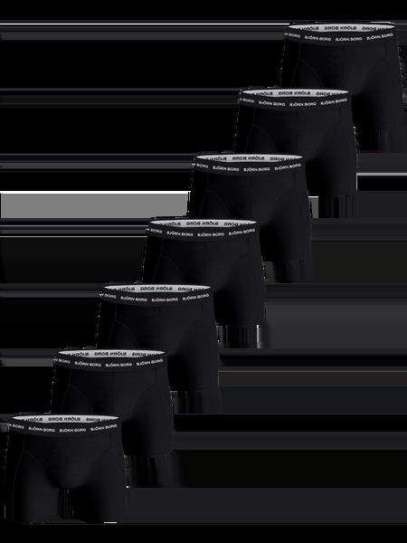 Björn Borg Cotton Stretch Boxer 7-pack Sort, XS