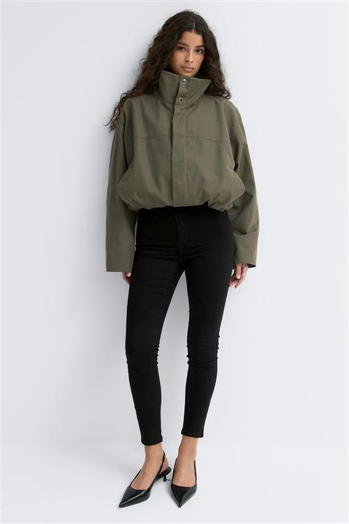 Gina Tricot - molly high waist jeans - Highwaist jeans - Sort - L - Dame