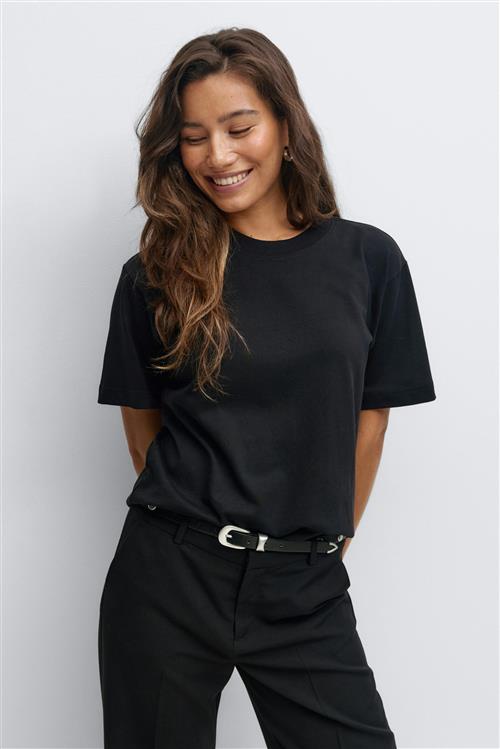 Gina Tricot - Perfect tee - Toppe - Sort - M - Dame