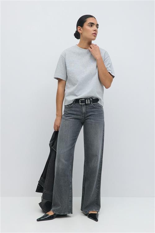 Gina Tricot - Perfect tee - t-shirts - Grå - XL - Dame