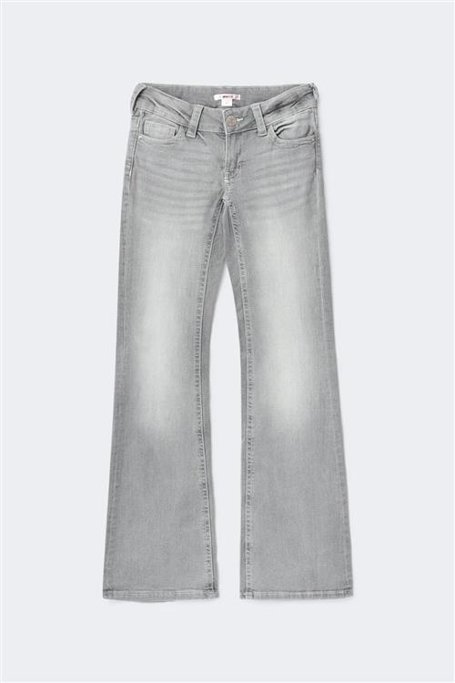 Gina Tricot - Y dixie low flare jeans - low waist jeans til piger 9–14 år - Grå - 164 - Pige