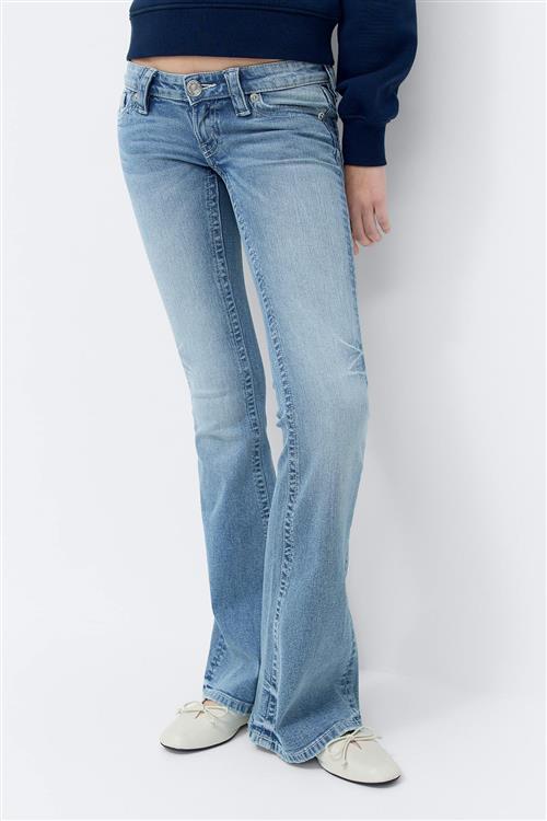 Gina Tricot - Y runway jeans tall - Bootcut jeans til piger 9–14 år - Blå - 152 - Pige