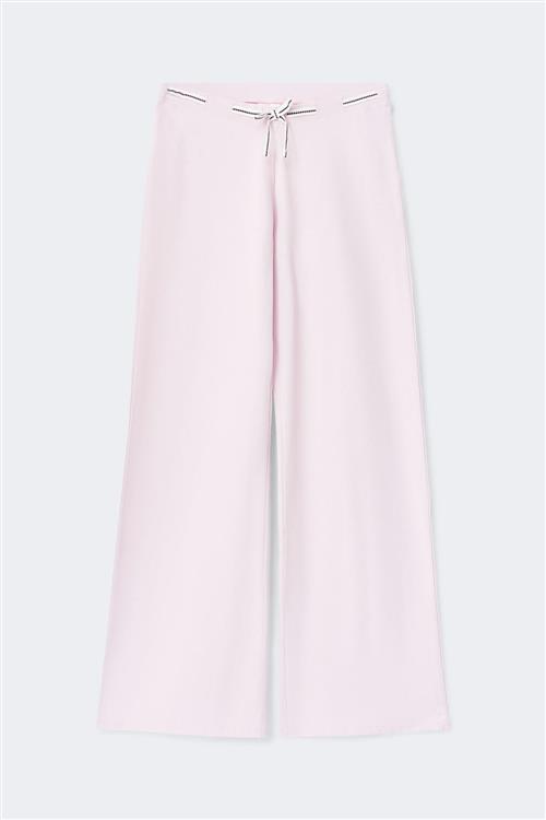 Gina Tricot - Y detail trousers - bukser - Lyserød - 170 - Pige