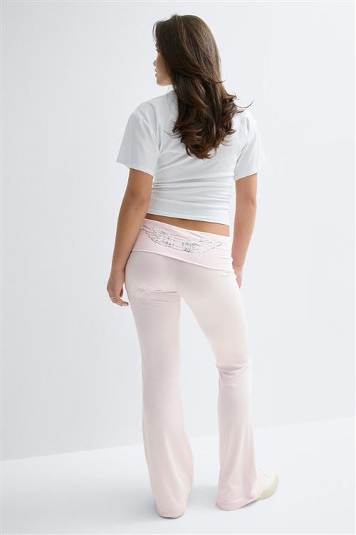 Gina Tricot - Y low waist yoga leggings - underdele - Lyserød - 134/140 - Pige