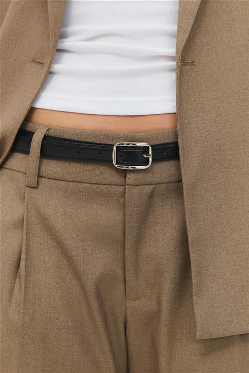 Gina Tricot - Perfect suit belt - Bælter - Sort - M/L - Dame