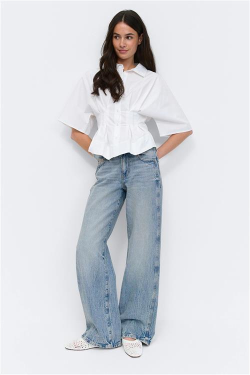 Gina Tricot - Wide flare jeans - wide jeans - Blå - 42 - Dame