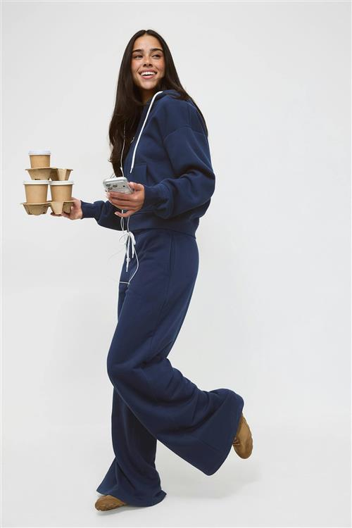 Gina Tricot - Comfy low sweatpants - Joggingbukser - Blå - XL - Dame