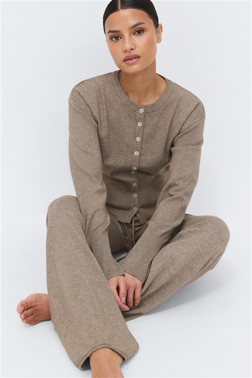 Gina Tricot - Knitted trousers - Bukser - Beige - XS - Dame