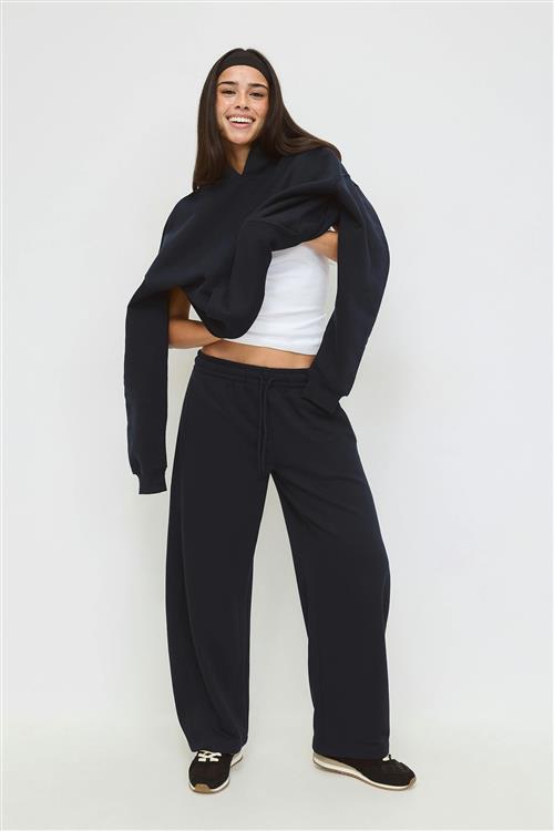 Gina Tricot - Barrel sweatpants - Joggingbukser - Sort - S - Dame