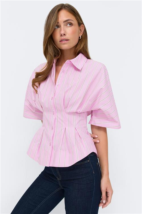 Gina Tricot - Shaped shirt - figursyede skjorter - Lyserød - S - Dame