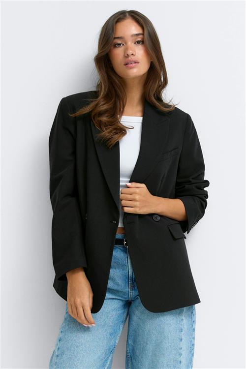 Gina Tricot - Double breasted blazer - Blazere - Sort - L - Dame