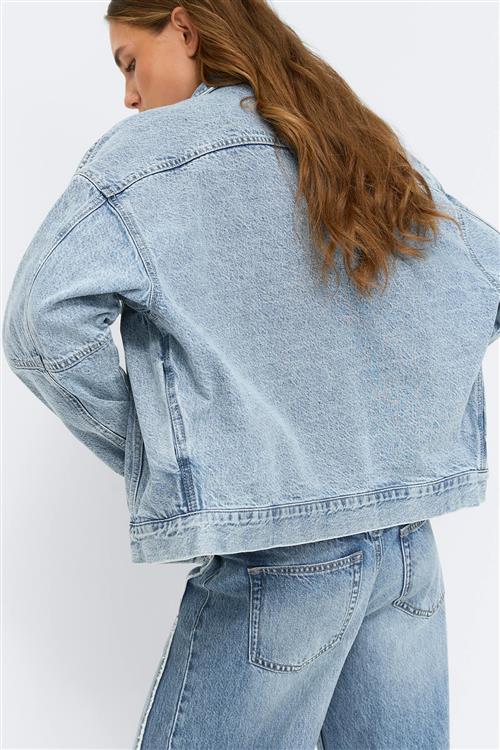Gina Tricot - Loose denim jacket - Denim jakker - Blå - M - Dame