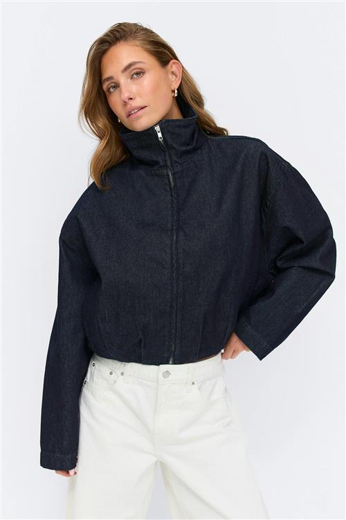 Gina Tricot - Balloon bomber jacket - Bomberjakker - Blå - XL - Dame