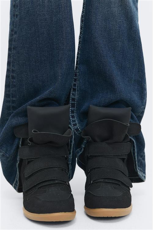 Gina Tricot - 14+ wedge sneakers - sko - Sort - 37 - Dame