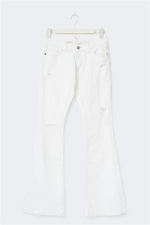 Gina Tricot - 14+ low rise flare jeans - Low waist jeans - Hvid - L - Dame
