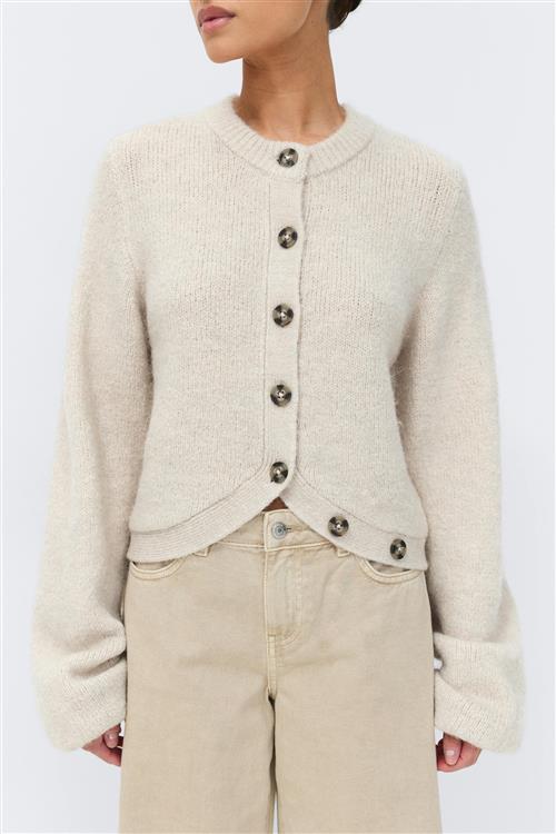 Gina Tricot - Knitted cardigan - Cardigans - Beige - XL - Dame